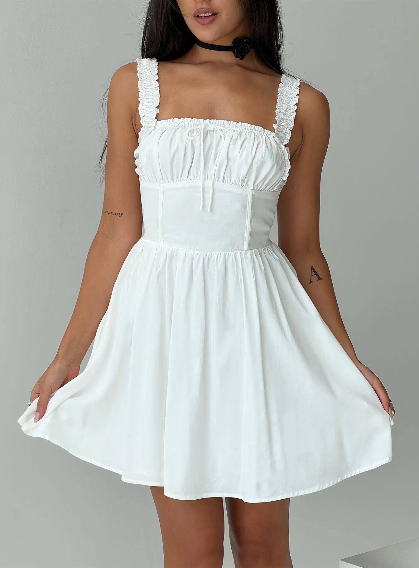 Keltie Mini Dress White