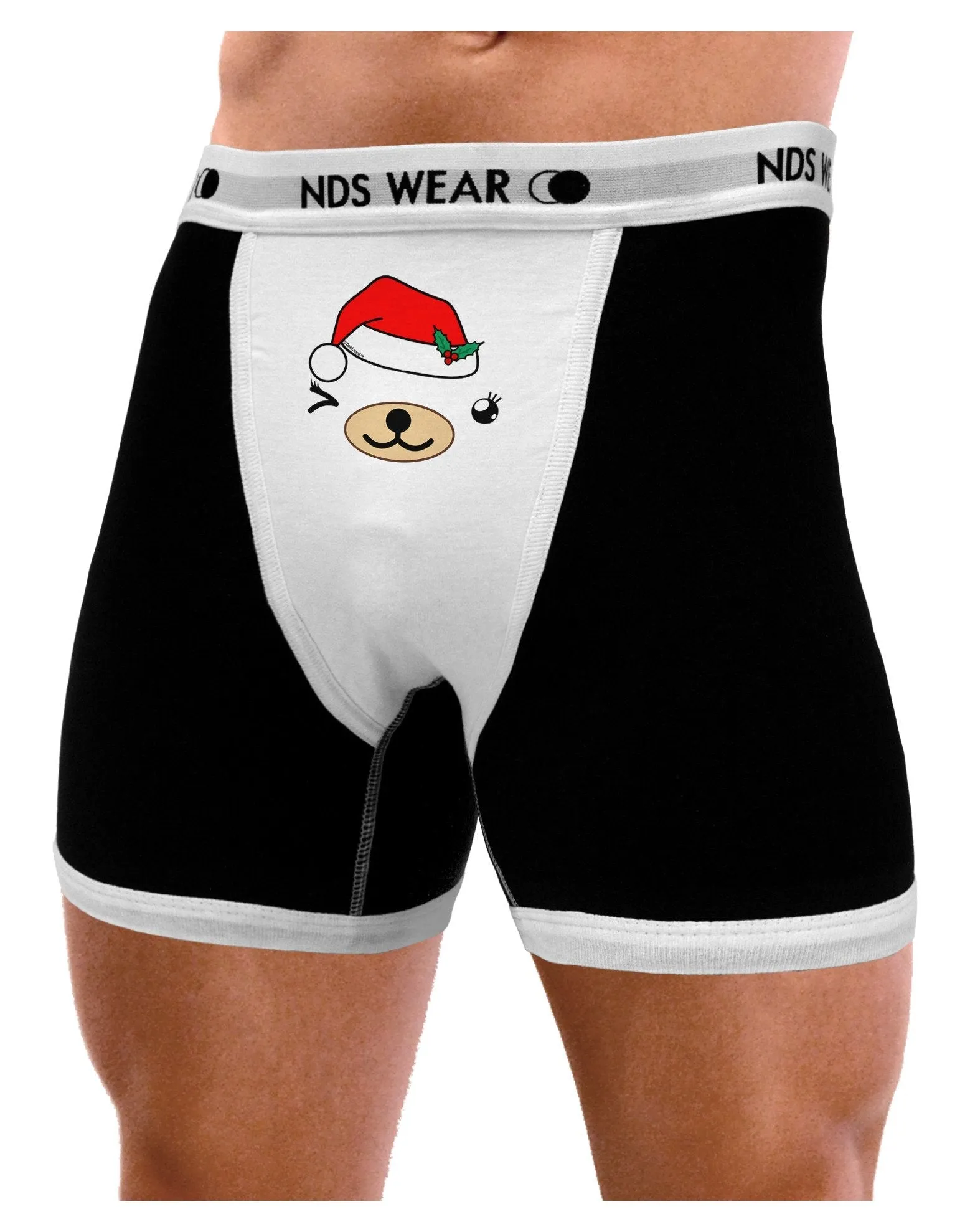 Kyu-T Face Beartholomea Santa Girl Bear Mens Boxer Brief Underwear