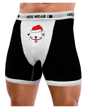 Kyu-T Face Puppino Santa Boy Dog Mens Boxer Brief Underwear