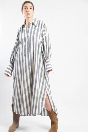 Maldive Marine Oversize Shirt Dress - ByAdushka