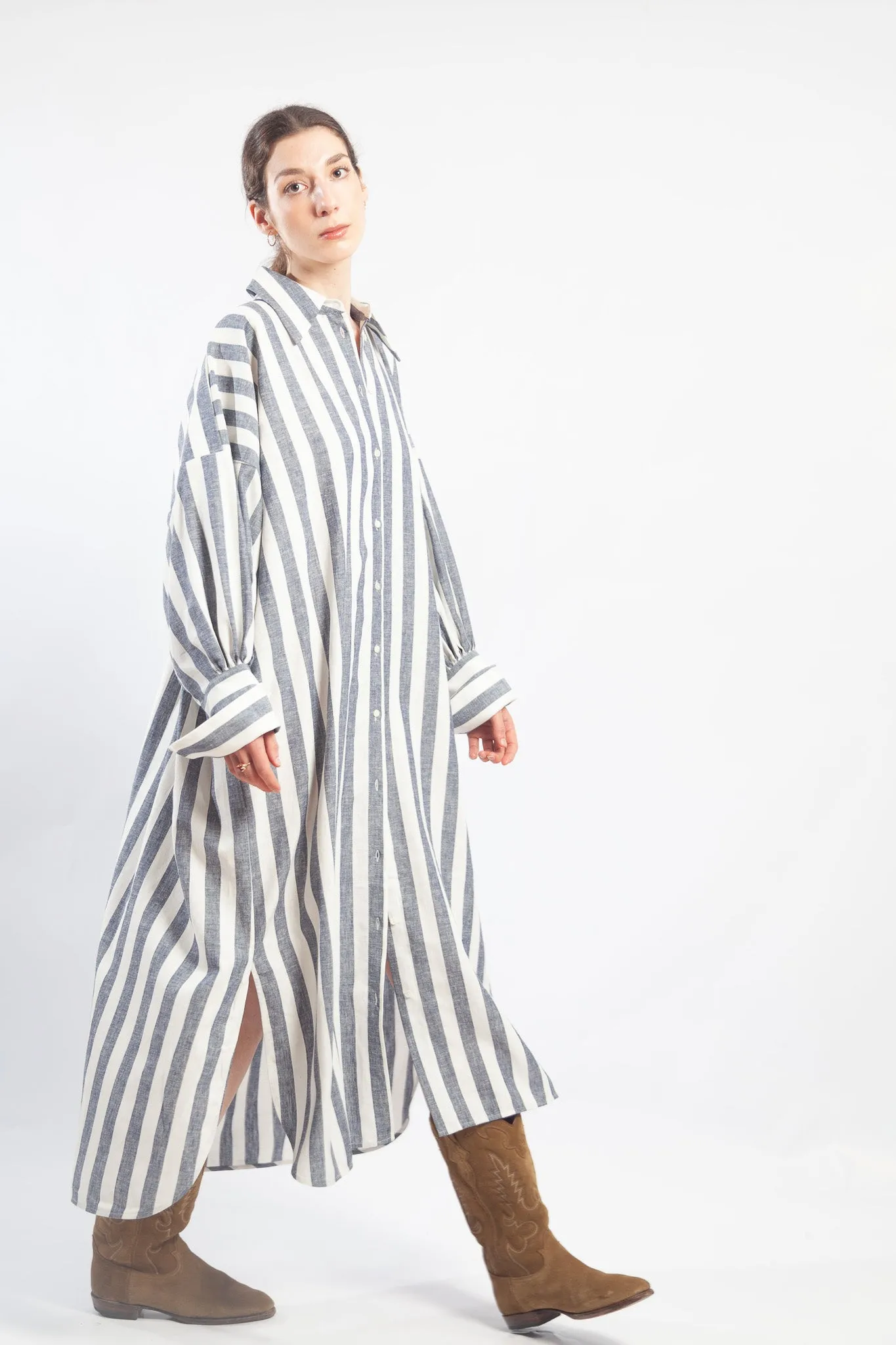 Maldive Marine Oversize Shirt Dress - ByAdushka