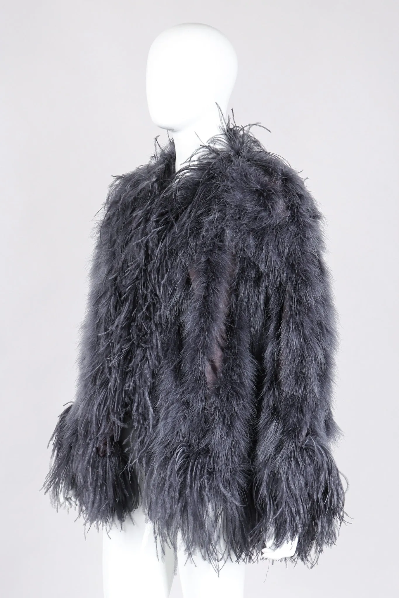 Marabou & Ostrich Feather Jacket