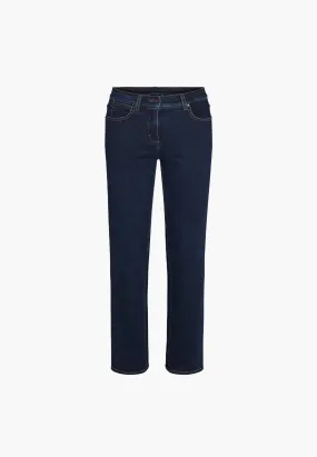 Marple Straight - Medium Length - Dark Blue Denim