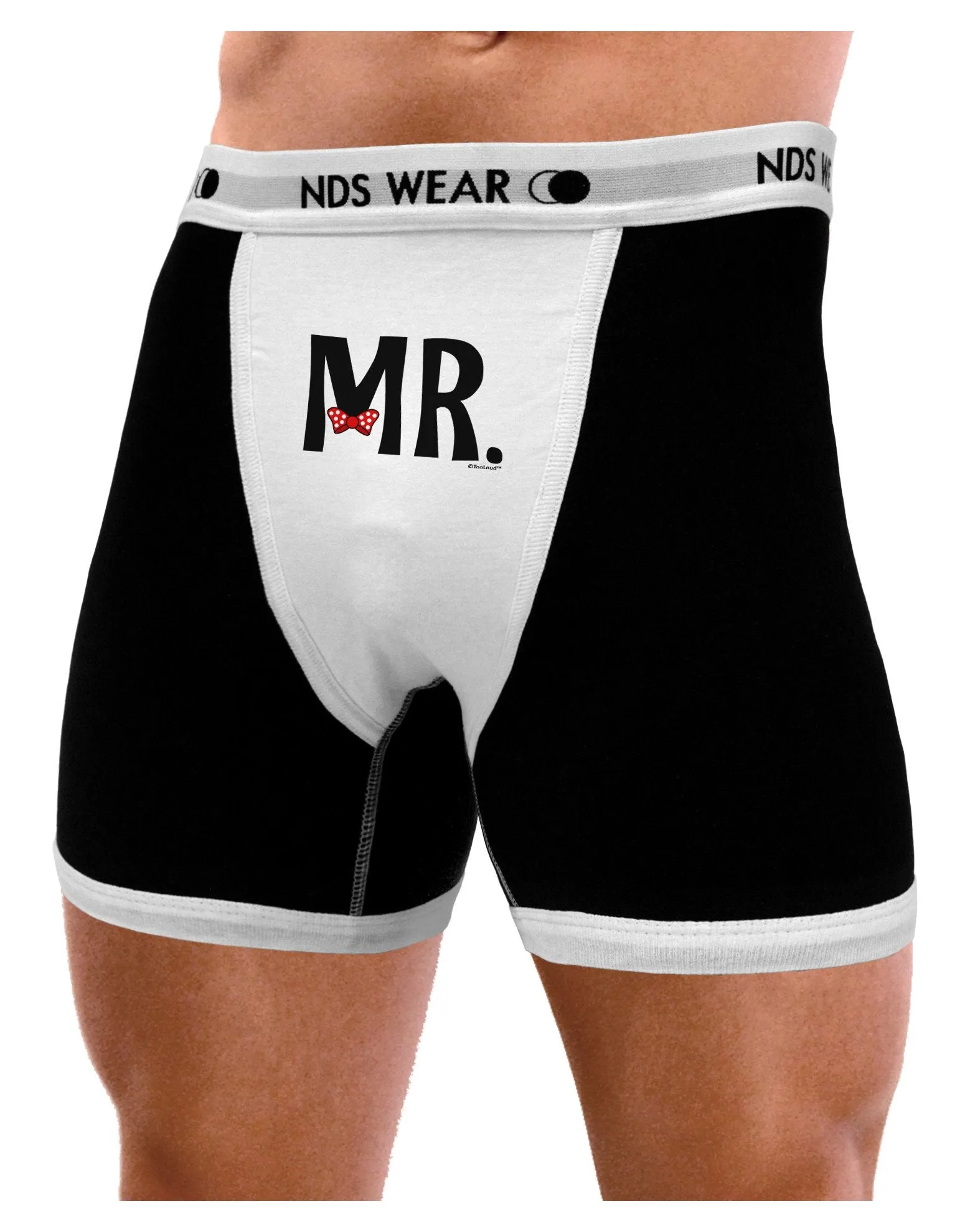 Matching Mr and Mrs Design - Mr Bow Tie Mens Boxer Brief Underwear by TooLoud