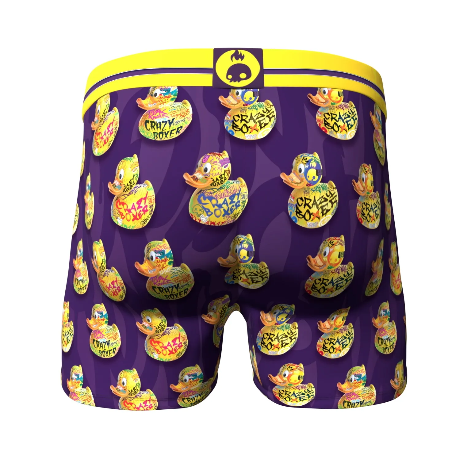 Men's 3-Pack Boxer Briefs - Animals - Flamingo Donut and Duck