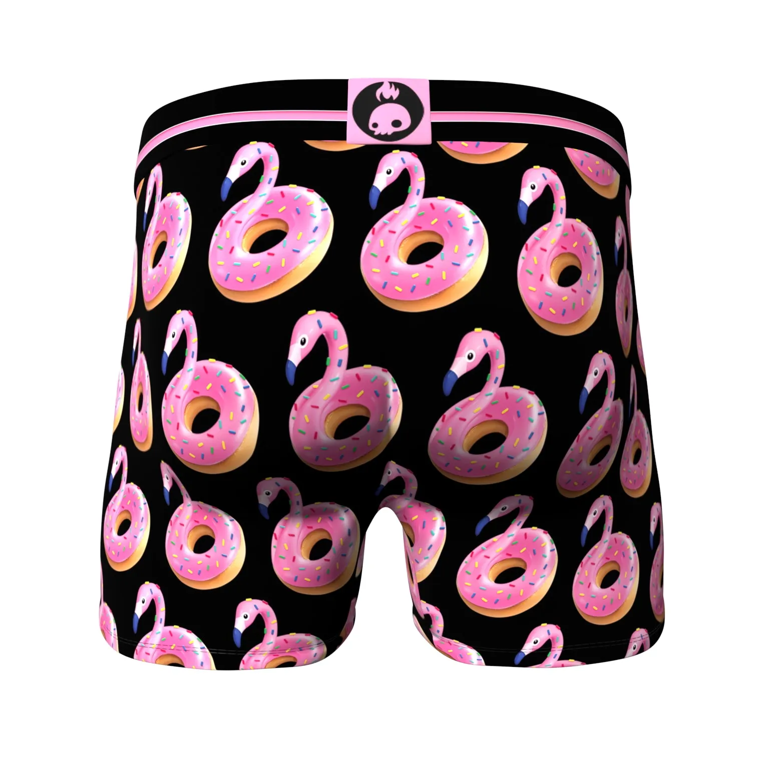 Men's 3-Pack Boxer Briefs - Animals - Flamingo Donut and Duck