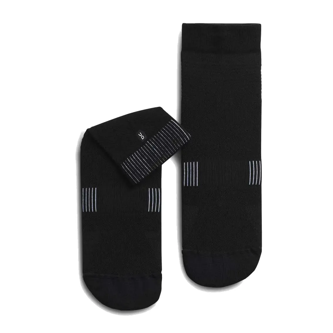 Mens On Running Ultralight Mid Sock - Black / White