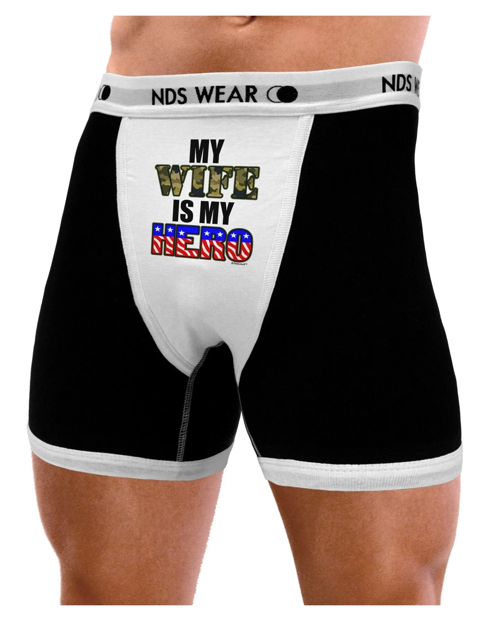 My Wife is My Hero - Armed Forces Mens Boxer Brief Underwear by TooLoud