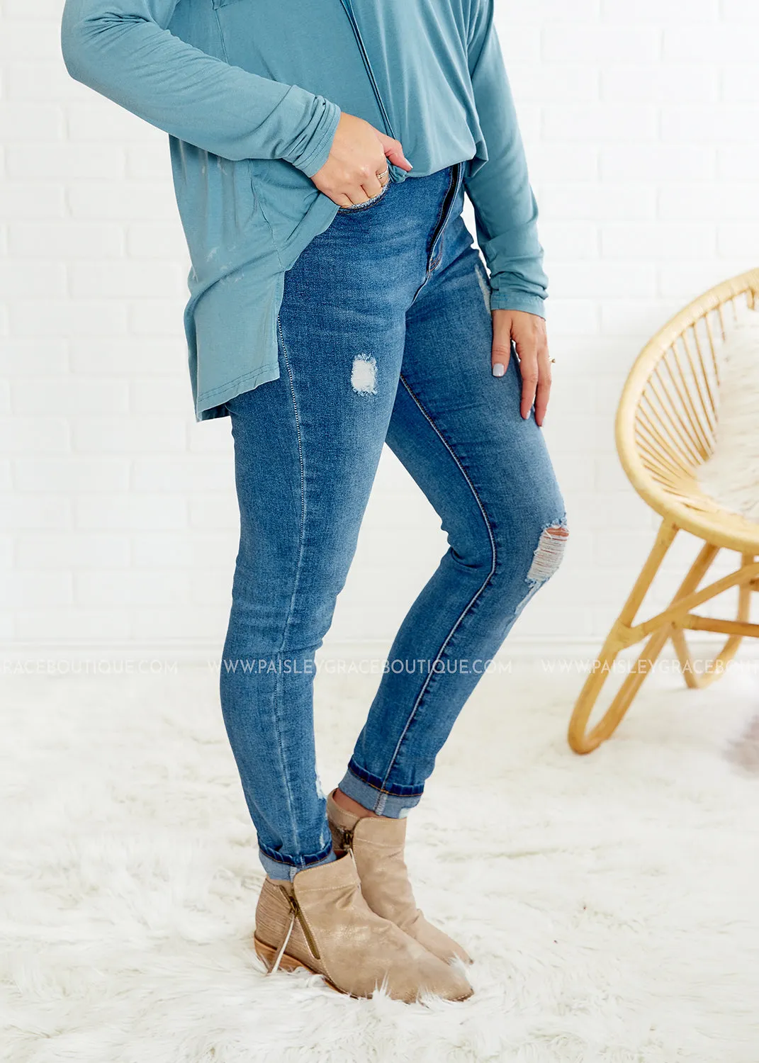 Norma Distressed Jeans - FINAL SALE