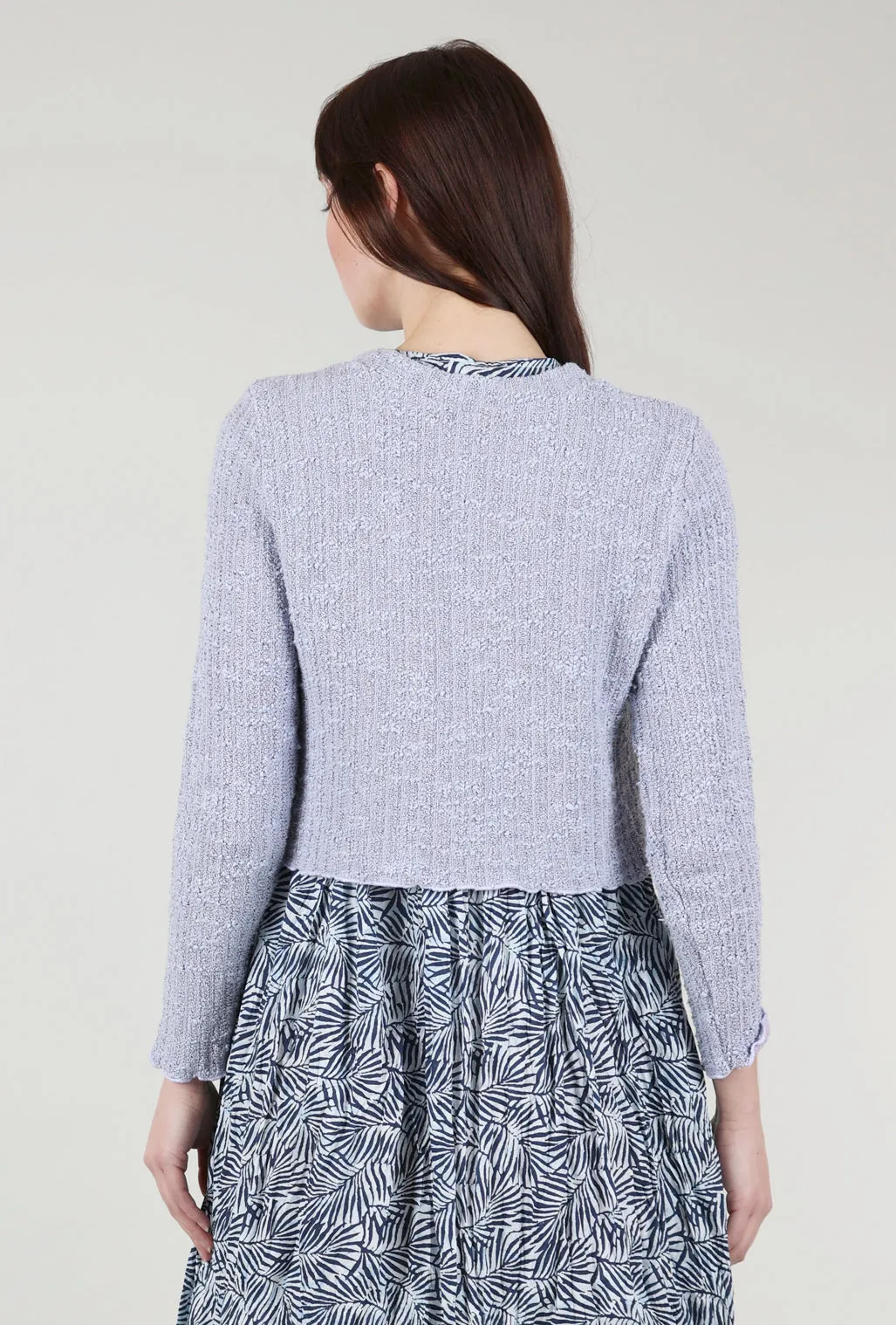 Nubby Crop Sweater, Lavendula