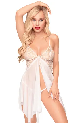 Penthouse Sweet Beast White Babydoll