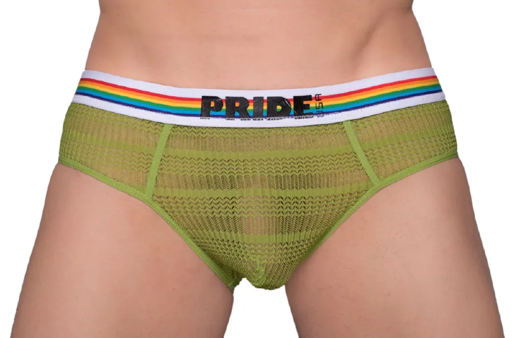 Pride Sheer Mesh Archery Brief