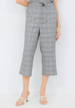 Printed Relaxed Crop Trouser