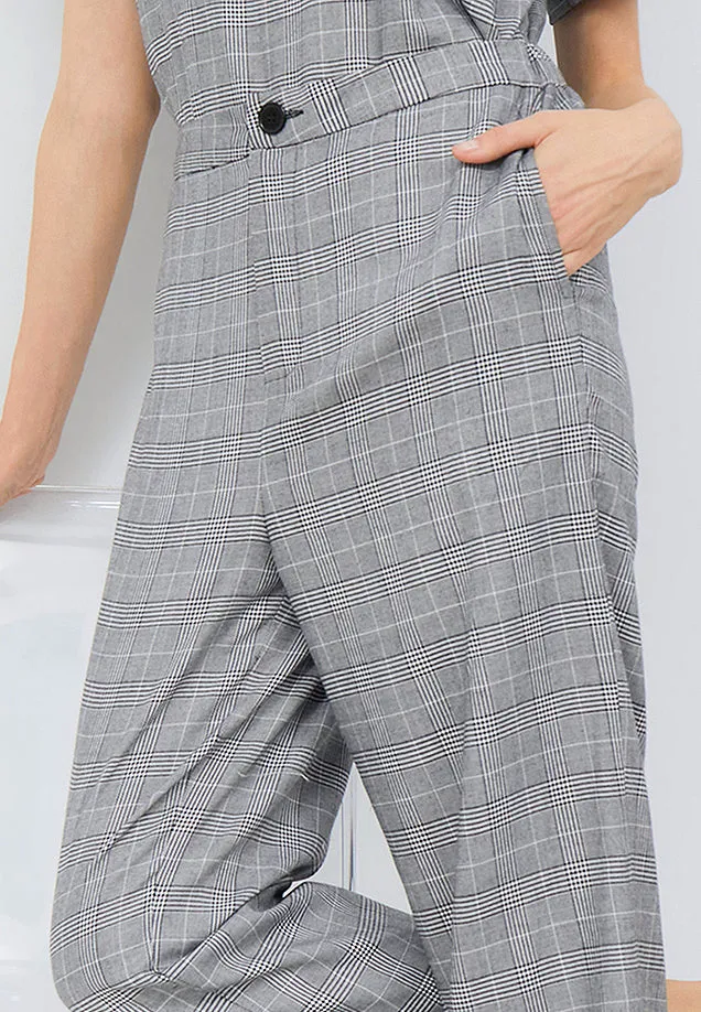 Printed Relaxed Crop Trouser