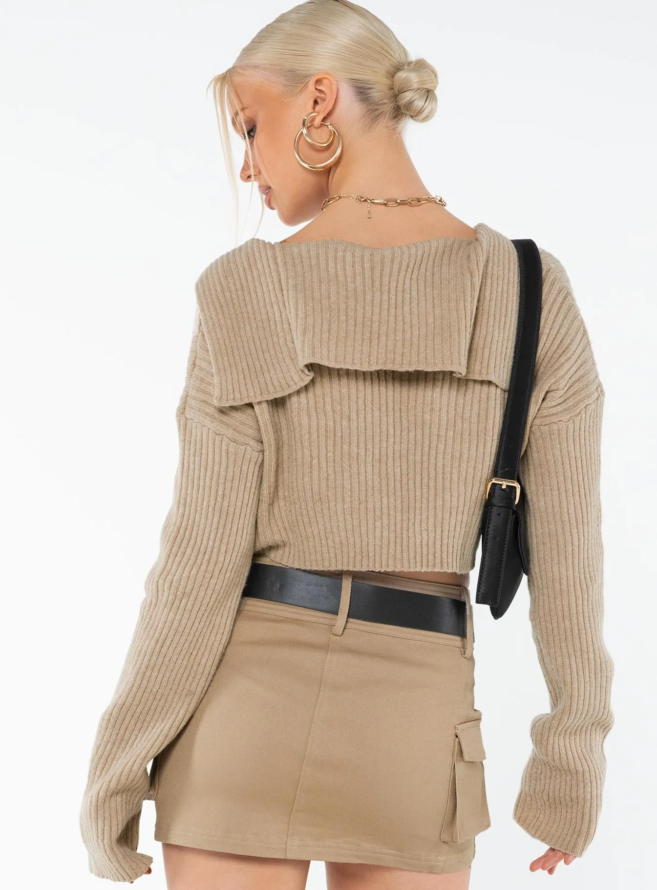 Sailer Knit Sweater Beige