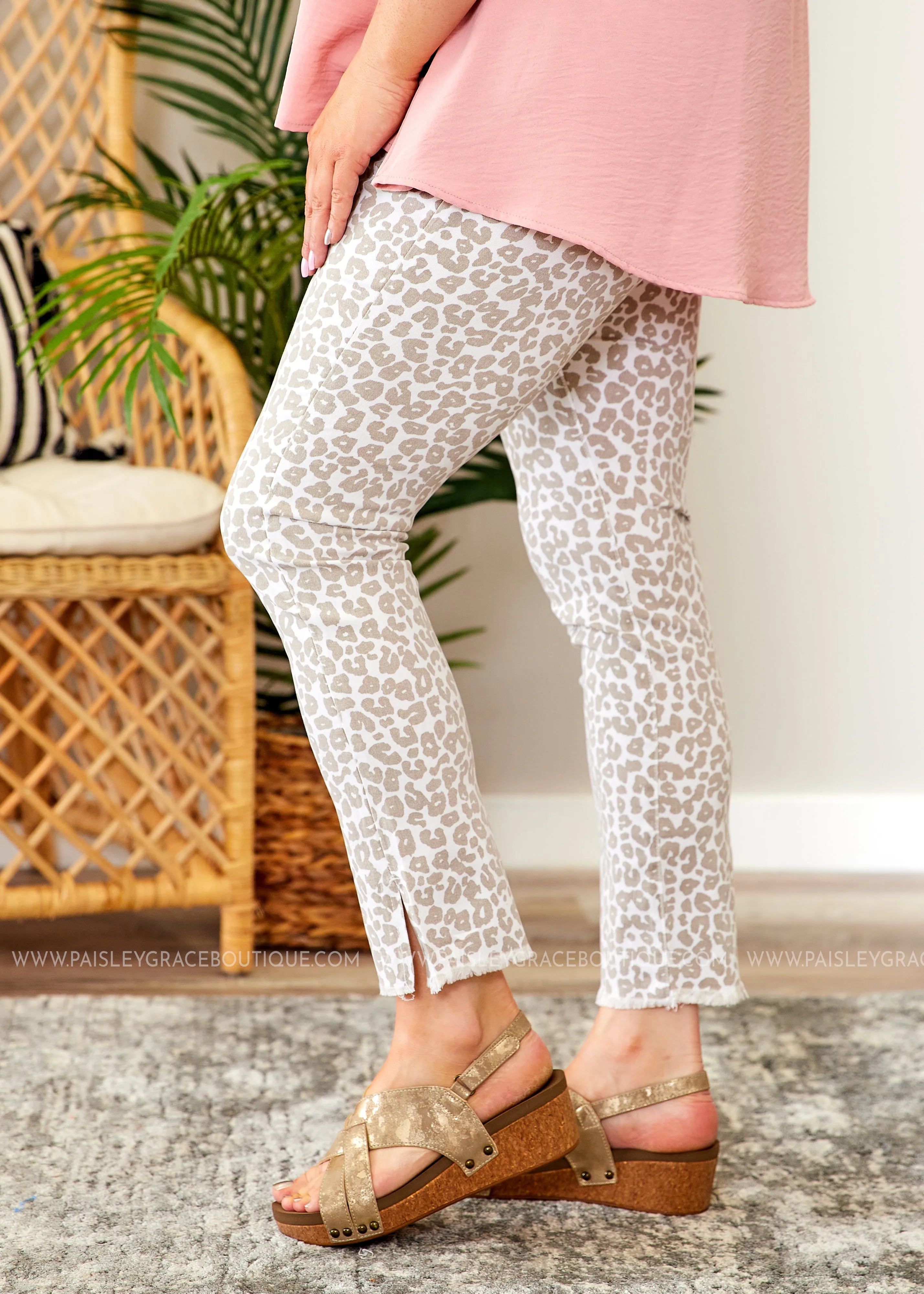 Shawna Leopard Pants by Mudpie - FINAL SALE - FINAL SALE