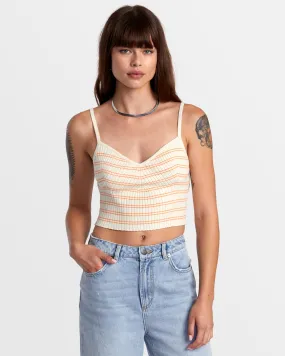 Silhouette Knitted Tank - Latte