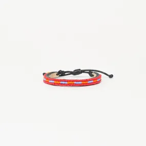 Skinny Nija Bracelet - Red/Blue Multi