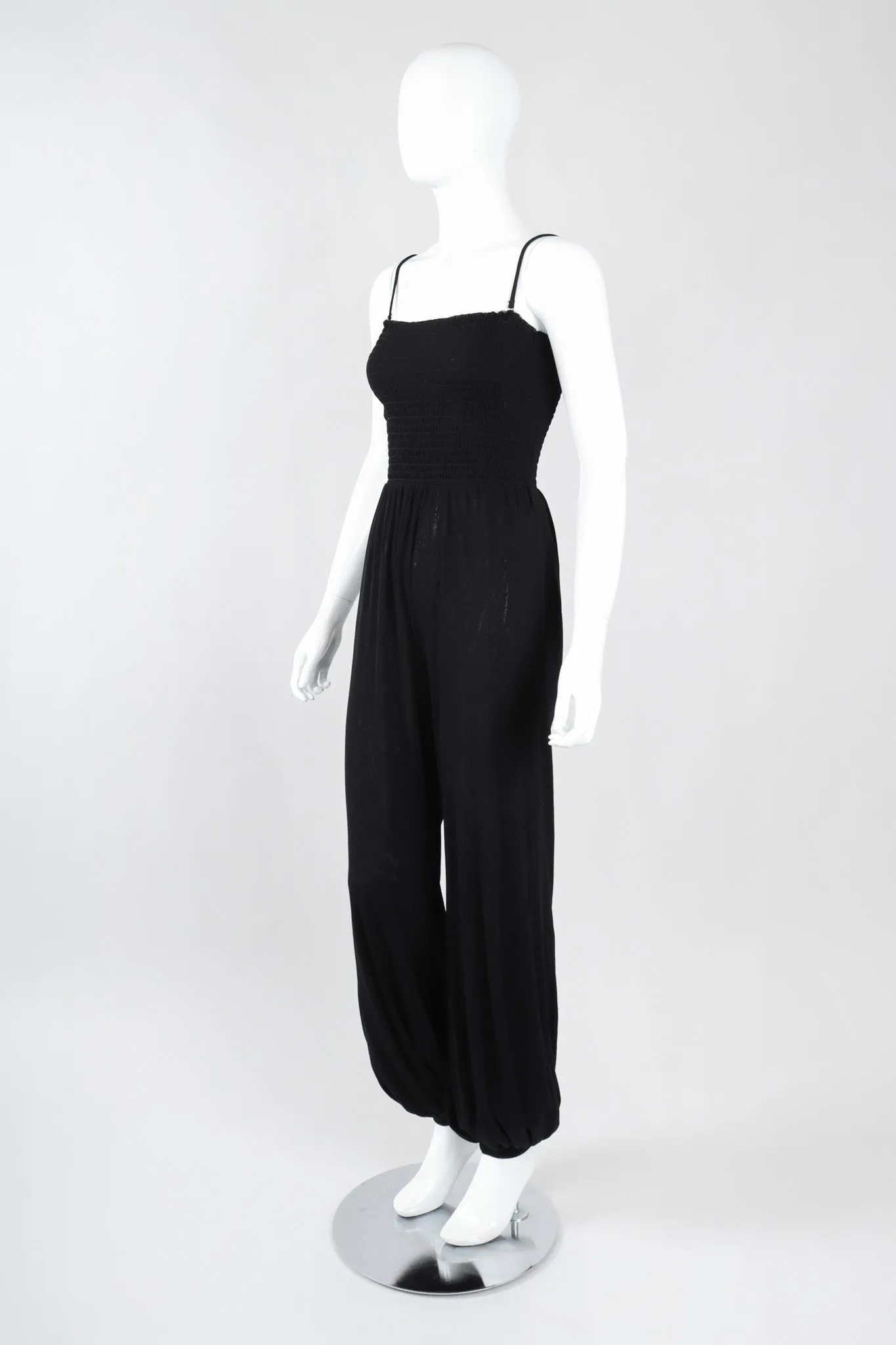 Soleil Shirred Mesh Jumpsuit