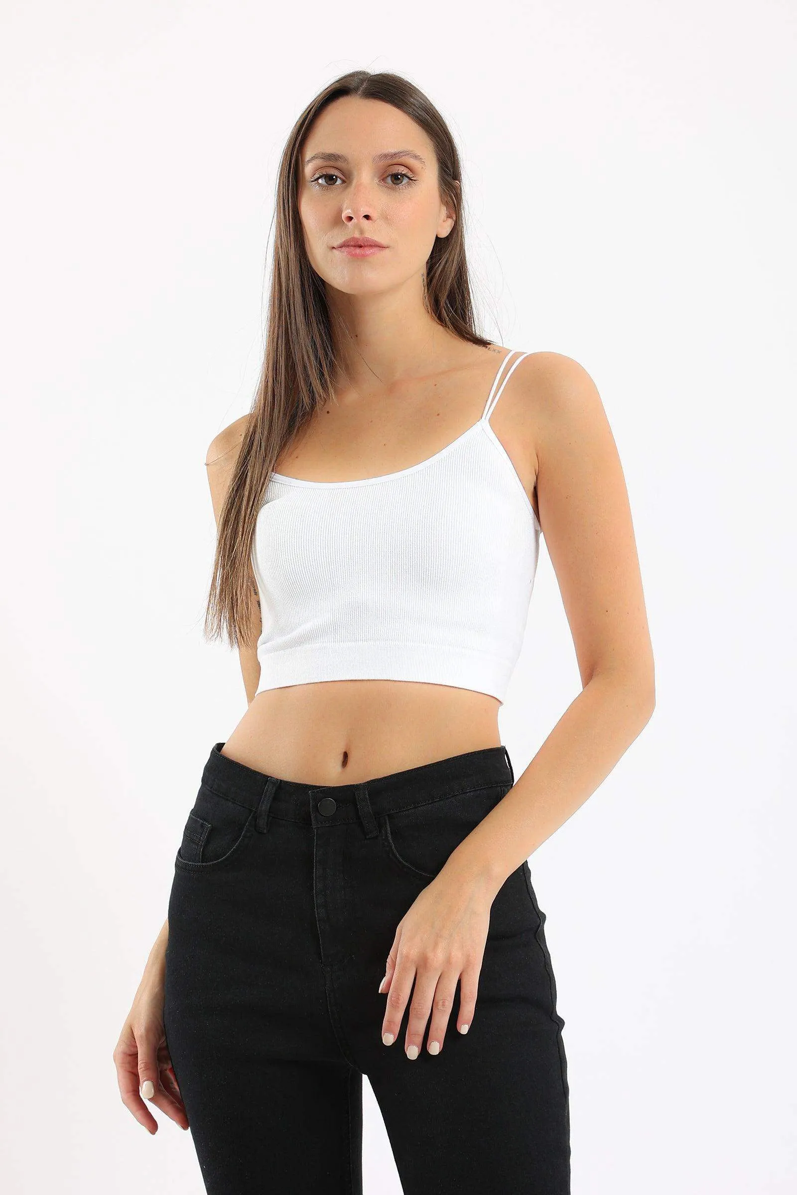 Spaghetti Straps Cropped Top