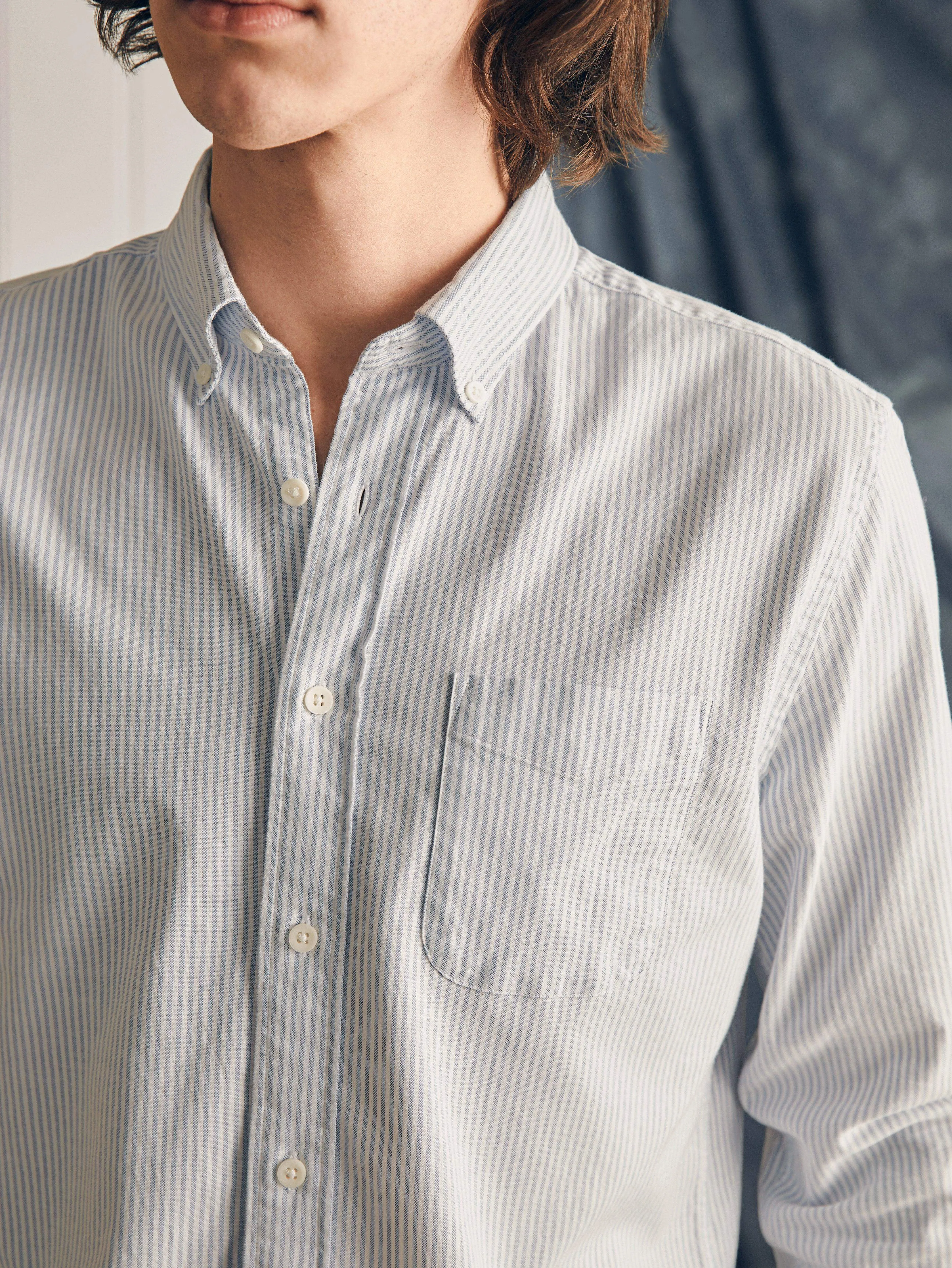 Supima Oxford Shirt - Classic Stripe