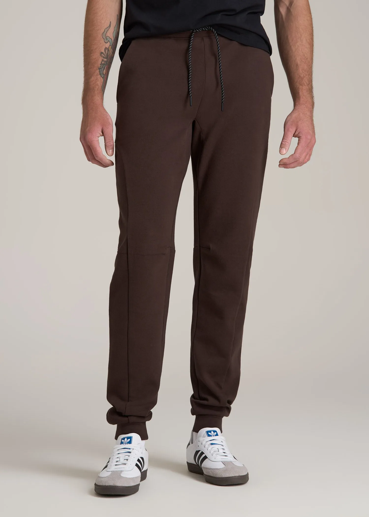 Tall Men's Utility Fleece Joggers in Espresso