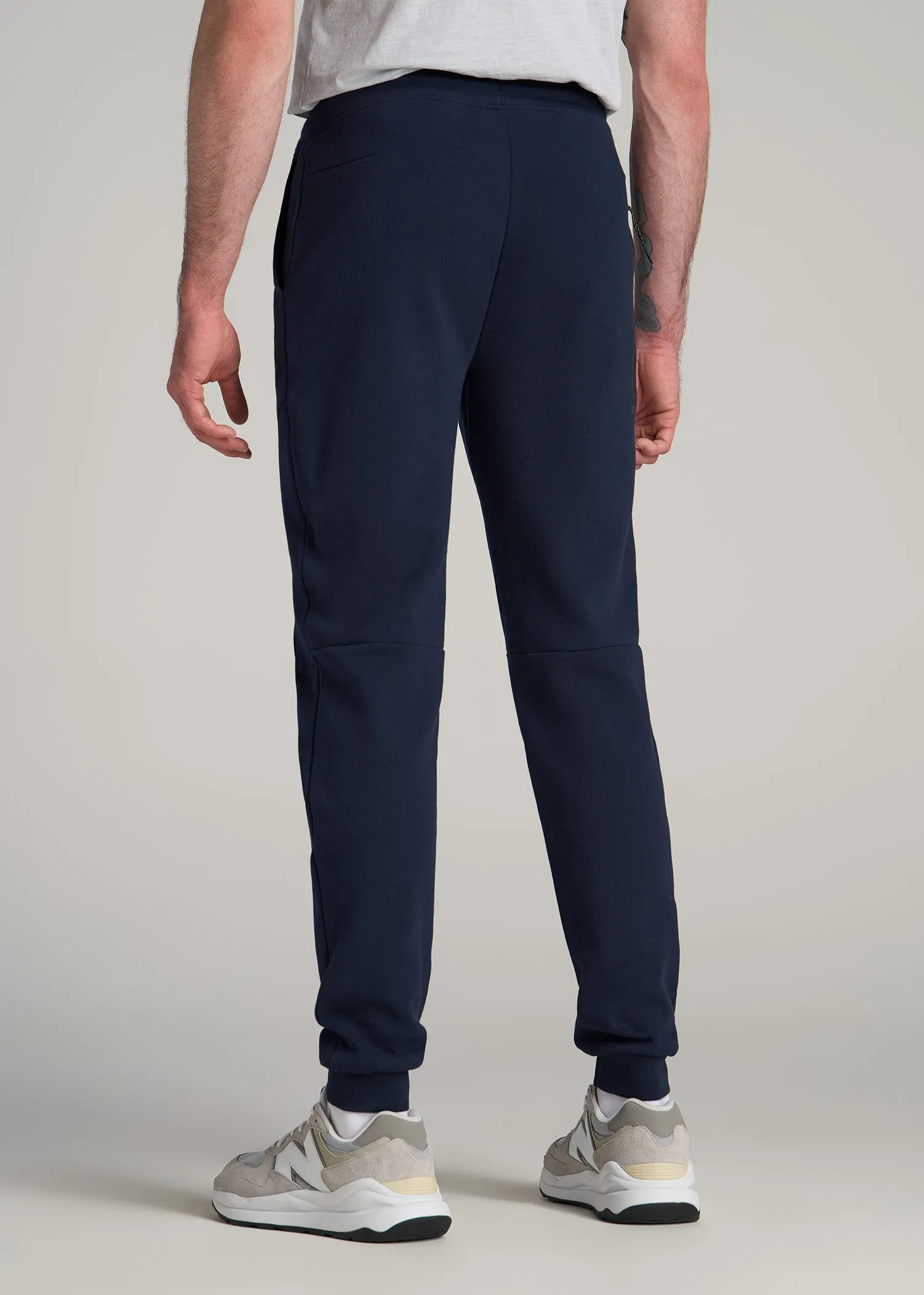 Tall Men's Utility Fleece Joggers in Evening Blue