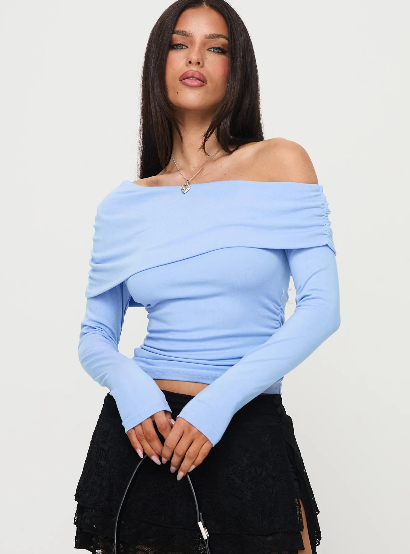 Woolton Long Sleeve Top Blue