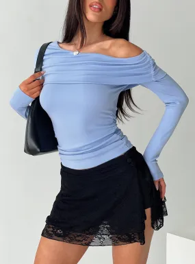 Woolton Long Sleeve Top Blue